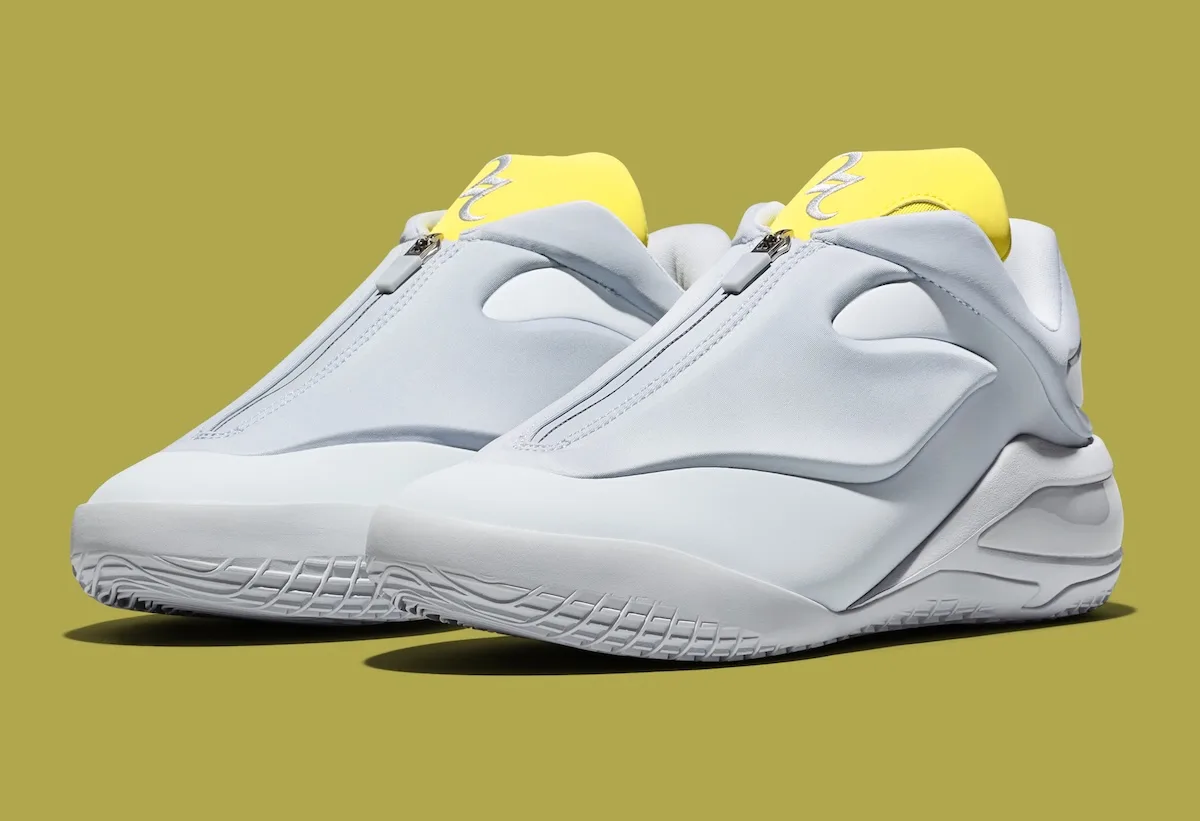 Front three-quarter view of the pair of Spark, The “Spark” colorway released for $140, Converse SHAI 001 Shroud Spark