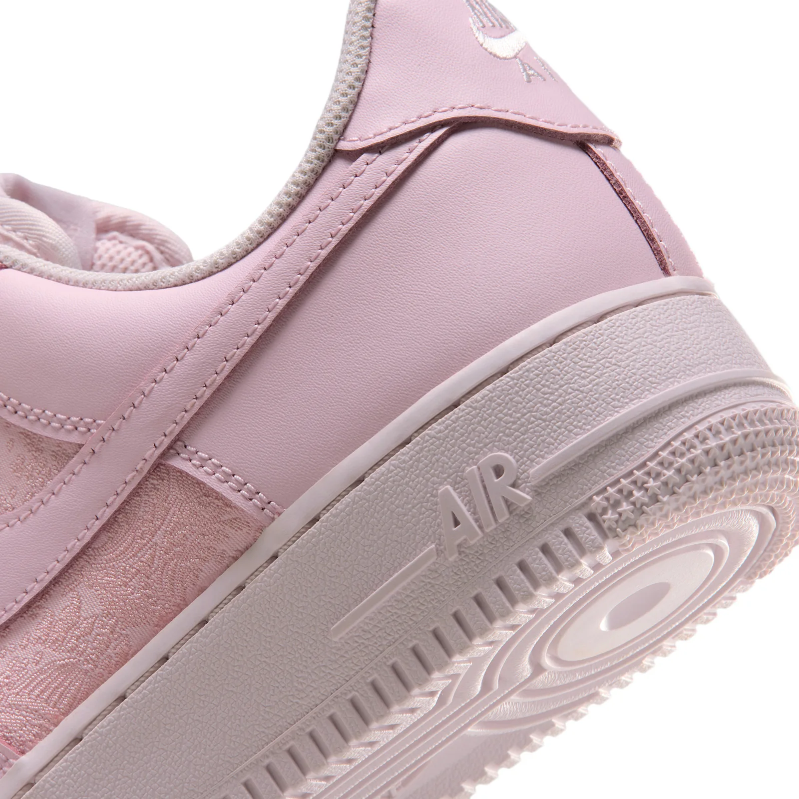 Close-up detail of the Arctic Pink, Drops during Holiday 2026 via Nike.com and select retailers