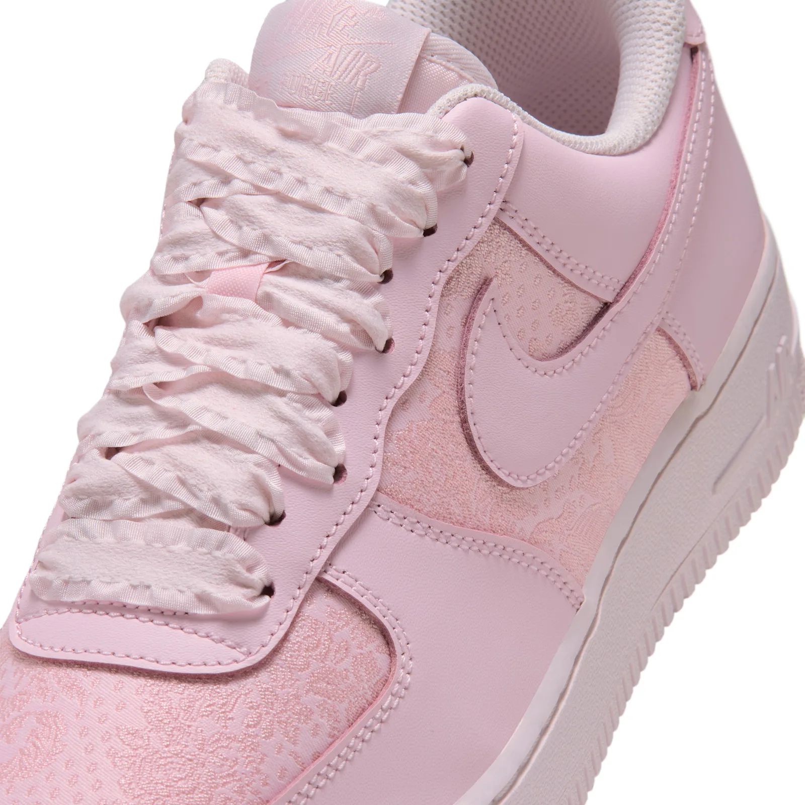 Close-up detail of the Arctic Pink, The release is reported and has not been confirmed by Nike