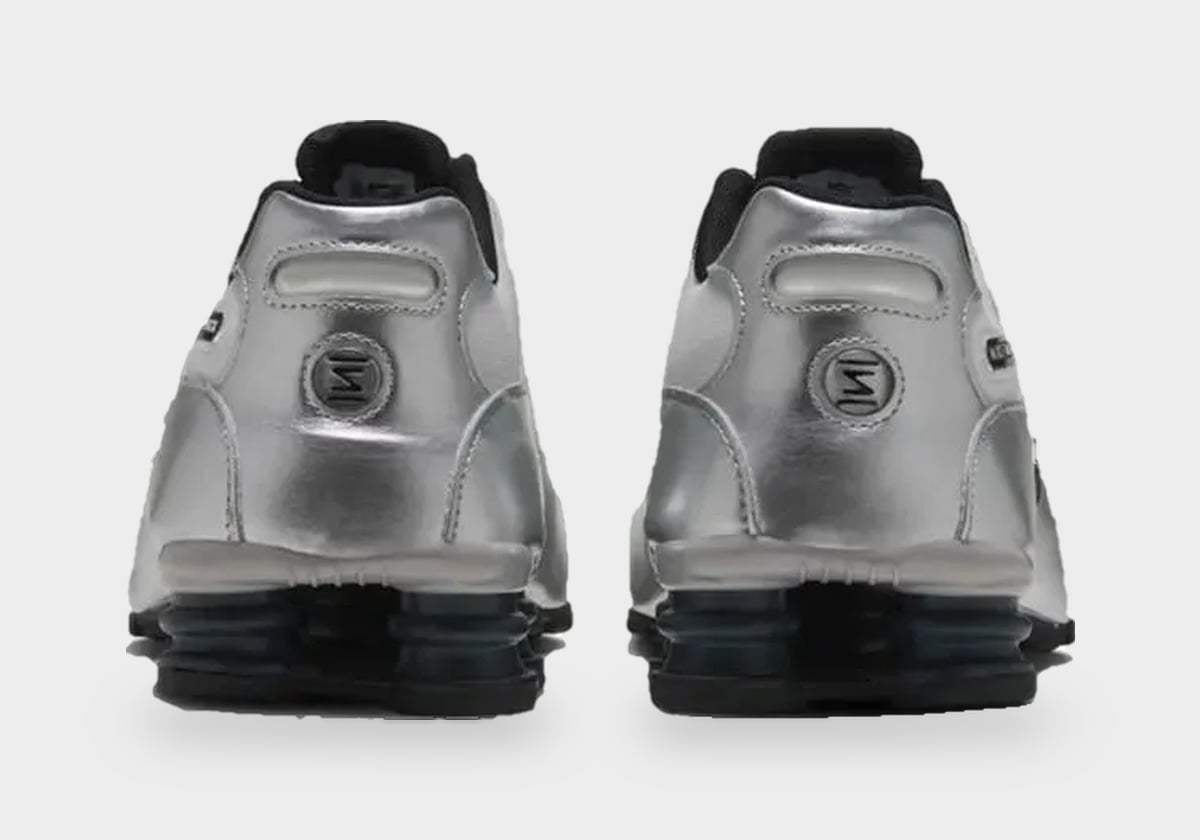 Heel detail of the Photon Dust/Metallic Silver