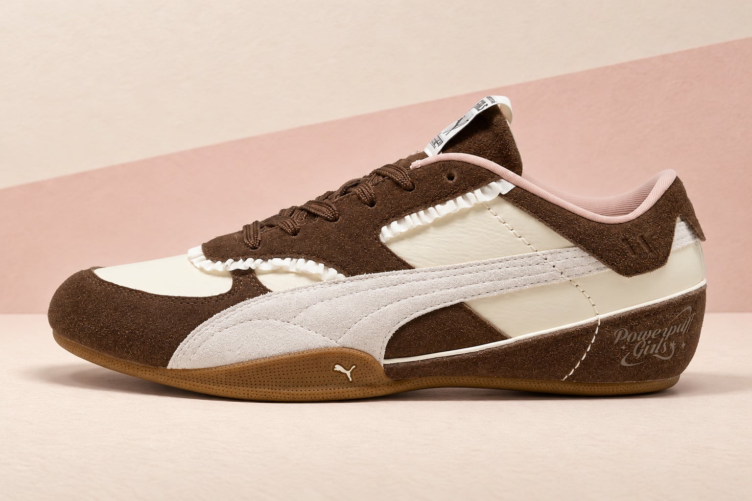 Puma Bella Mina x Powerpuff Girls in Brown/Cream