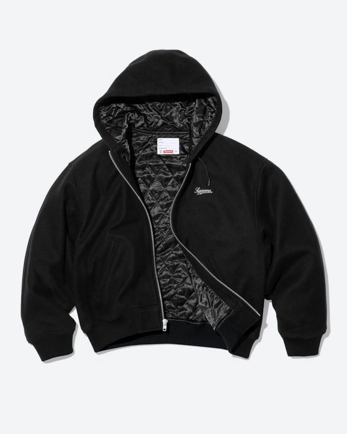 It launched through Supreme stores and online at Supreme on the Fall 2026 Collection, Supreme x Larry Clark collection
