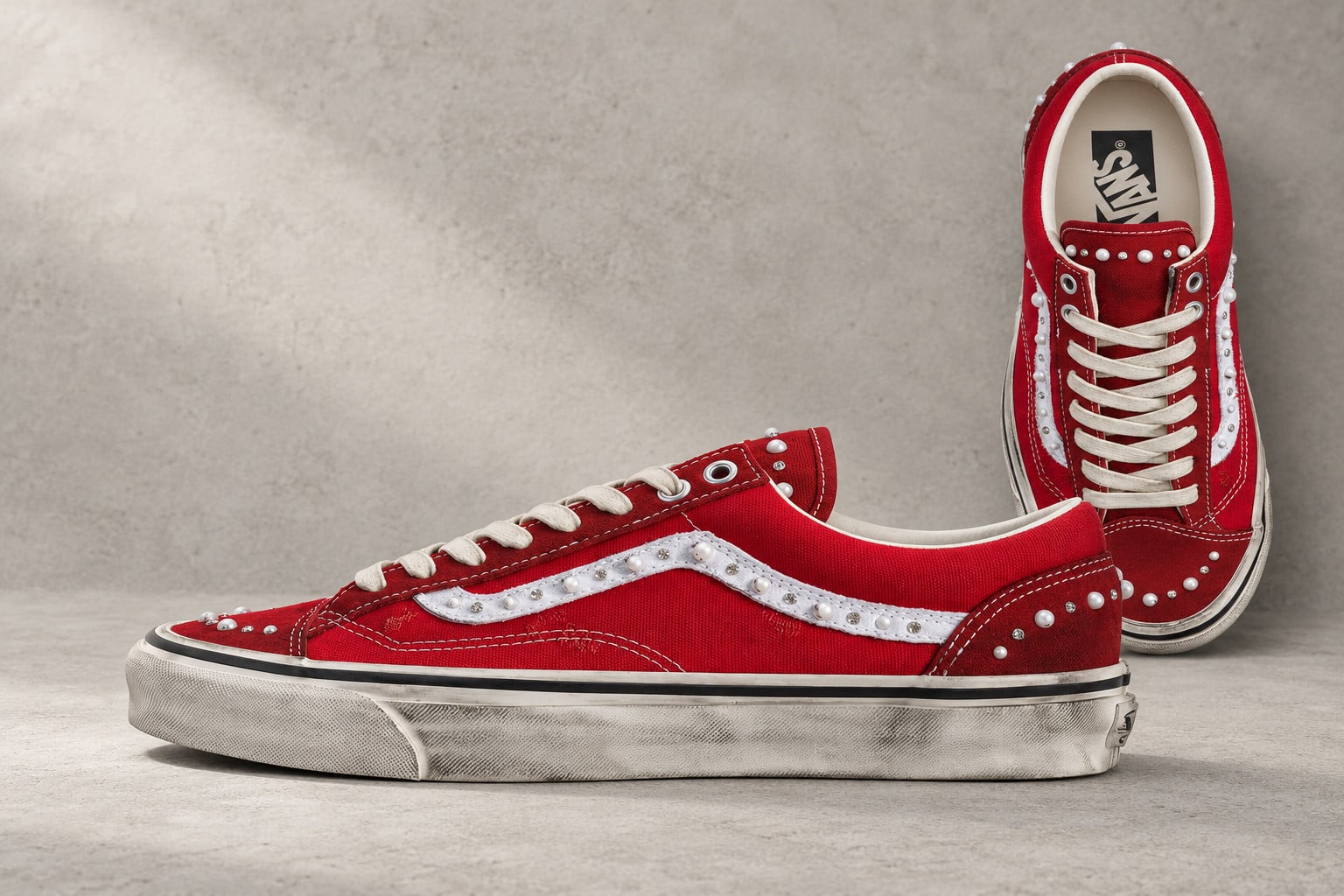 Vans Old Skool 36 Pearlized “Racing Red”