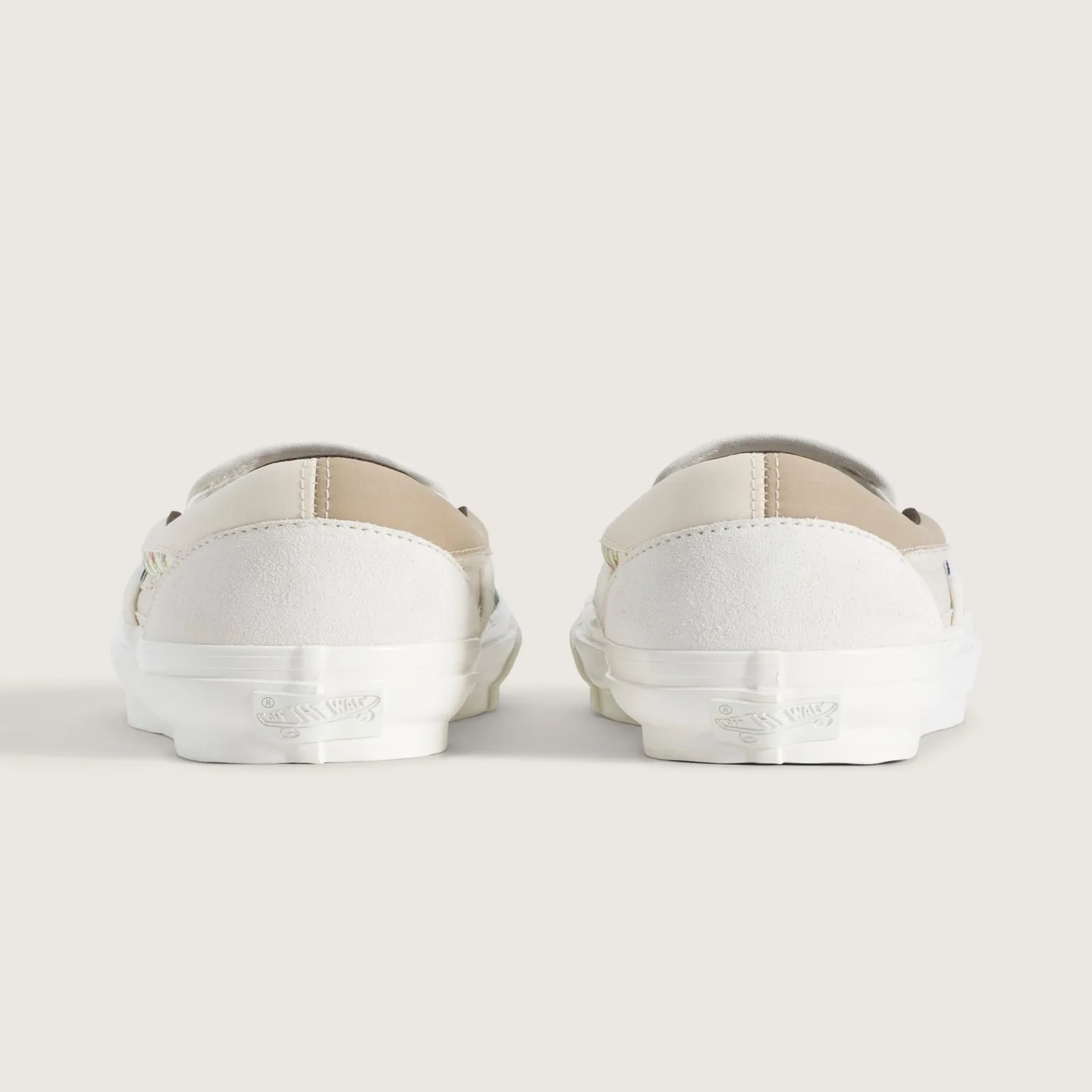 Heel detail of the Sunday’s Best, The pack released August 31, 2026 for $95 per pair, Vans Slip On Sunday's Best