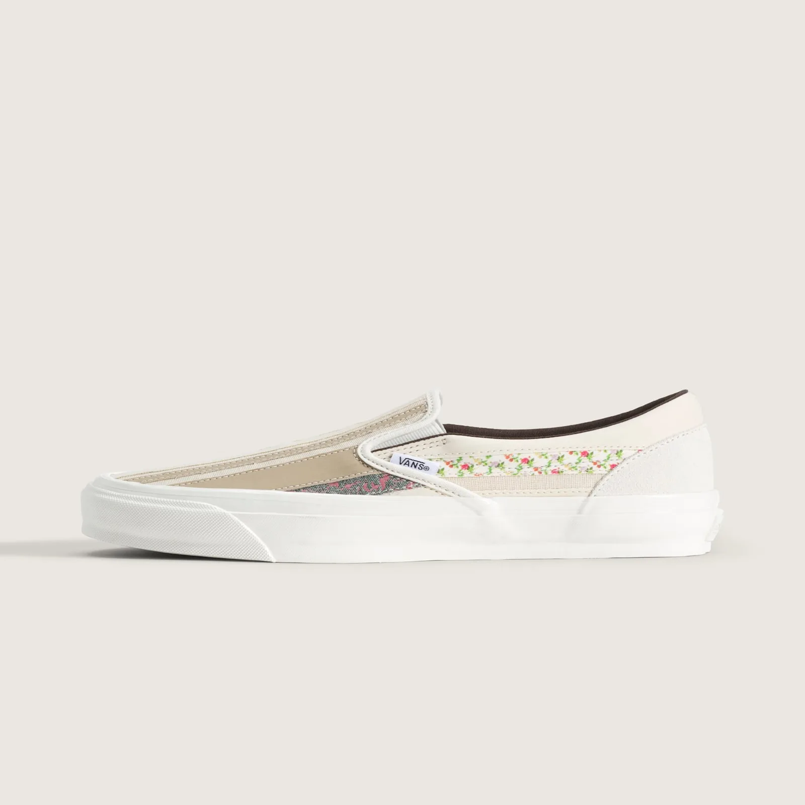 Lateral view of the Sunday’s Best, The pack released August 31, 2026 for $95 per pair, Vans Slip On Sunday's Best price